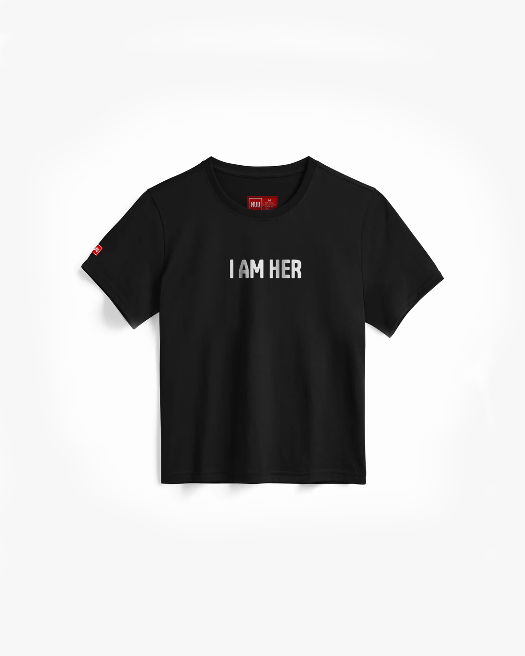 I AM HER Boxy Tee - Black