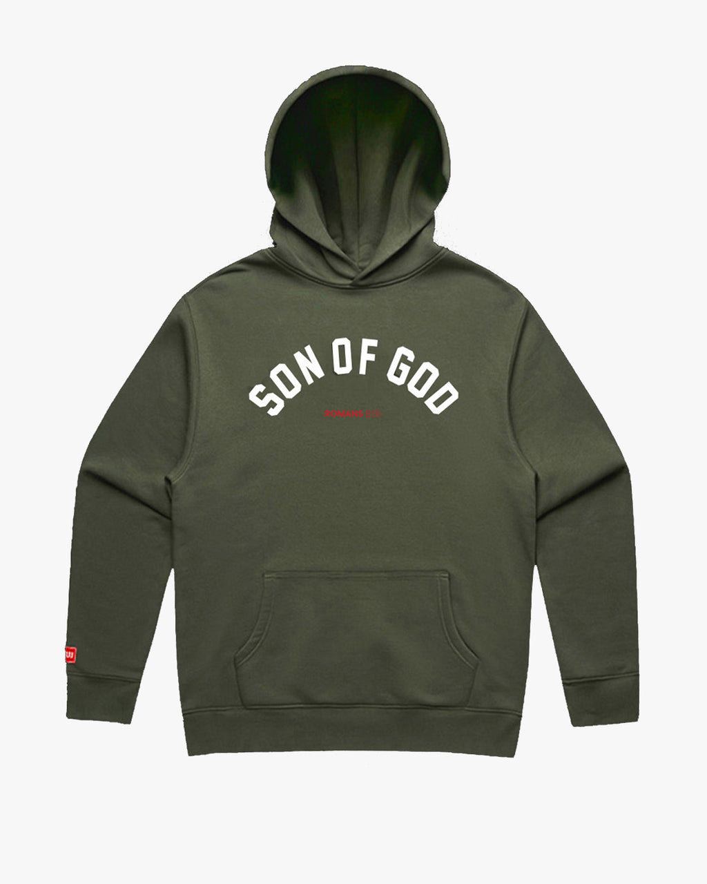 Son of God Hoodie - Olive/White