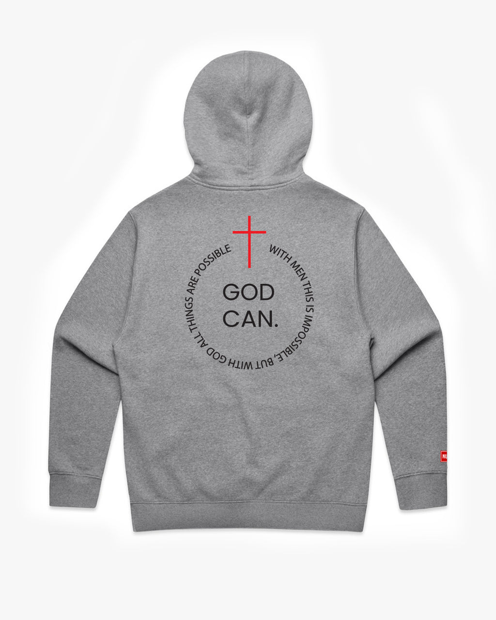 God Can Hoodie - Heather Grey