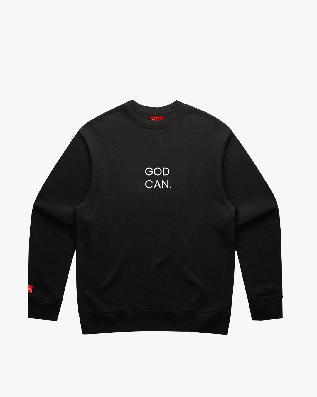 God Can Relaxed Fit Sweatshirt - Black