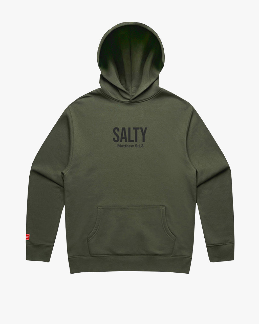 Salty Fleece Hoodie - Military Green