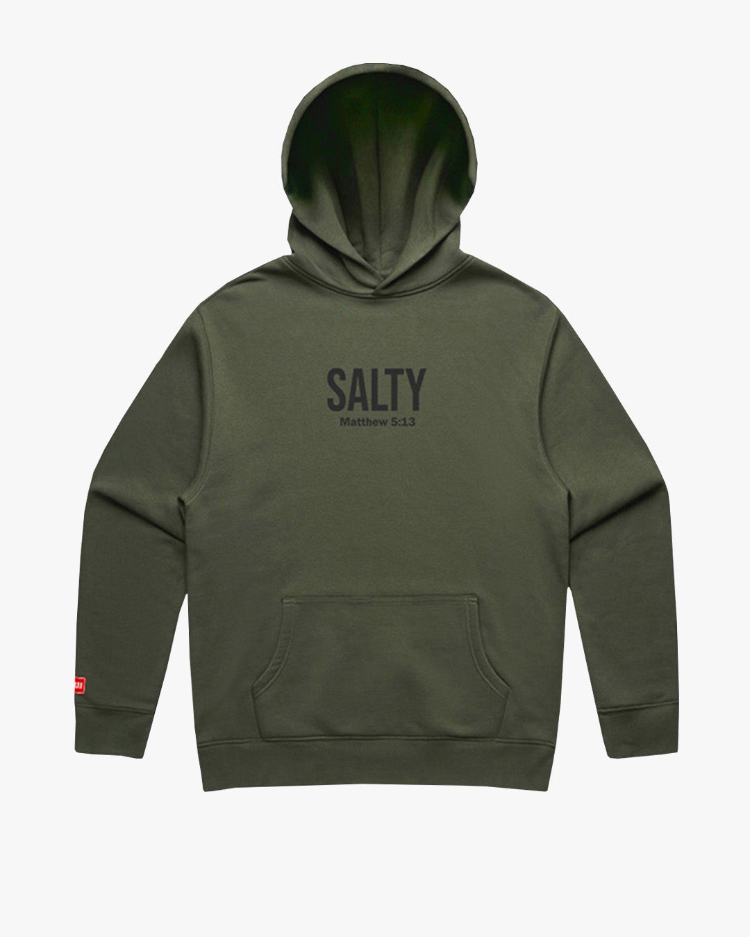 Salty Fleece Hoodie - Military Green