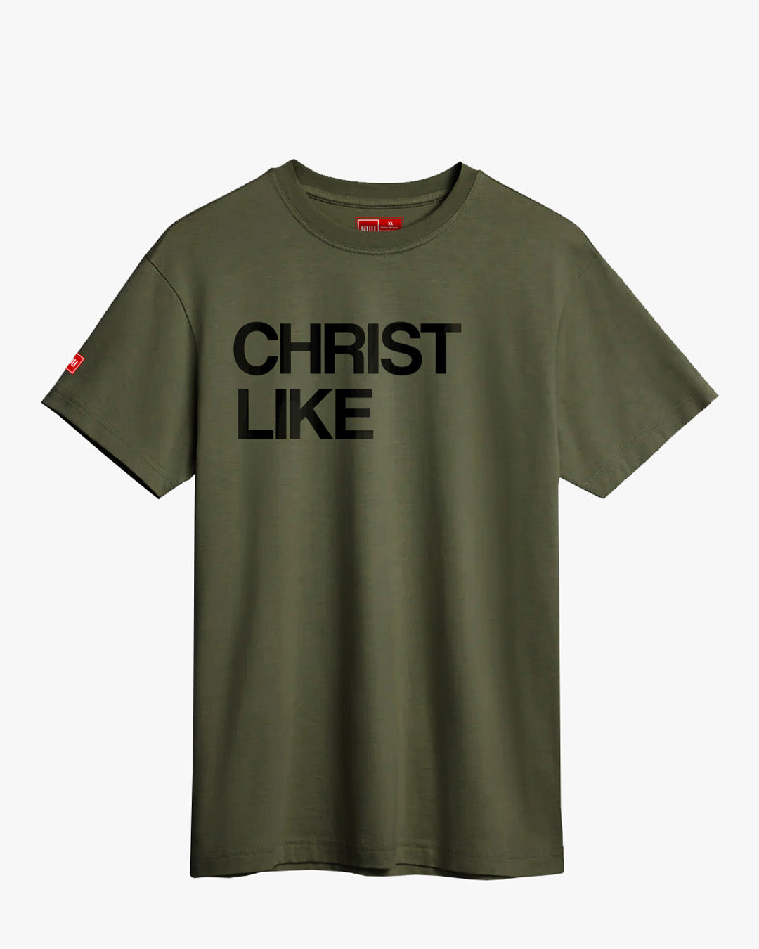 Christ Like Perfect Fit Tee - Heather Green