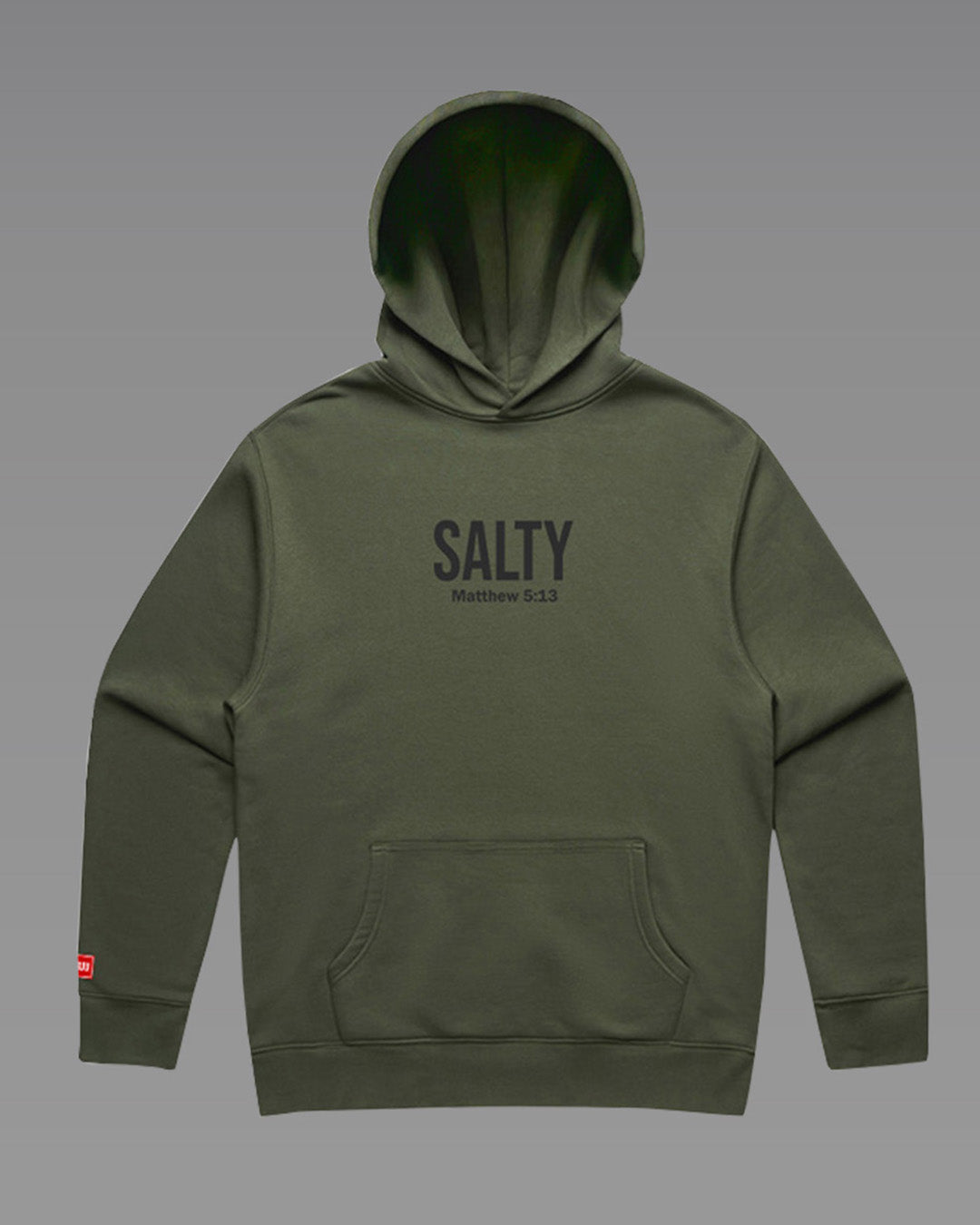Salty Fleece Hoodie - Military Green