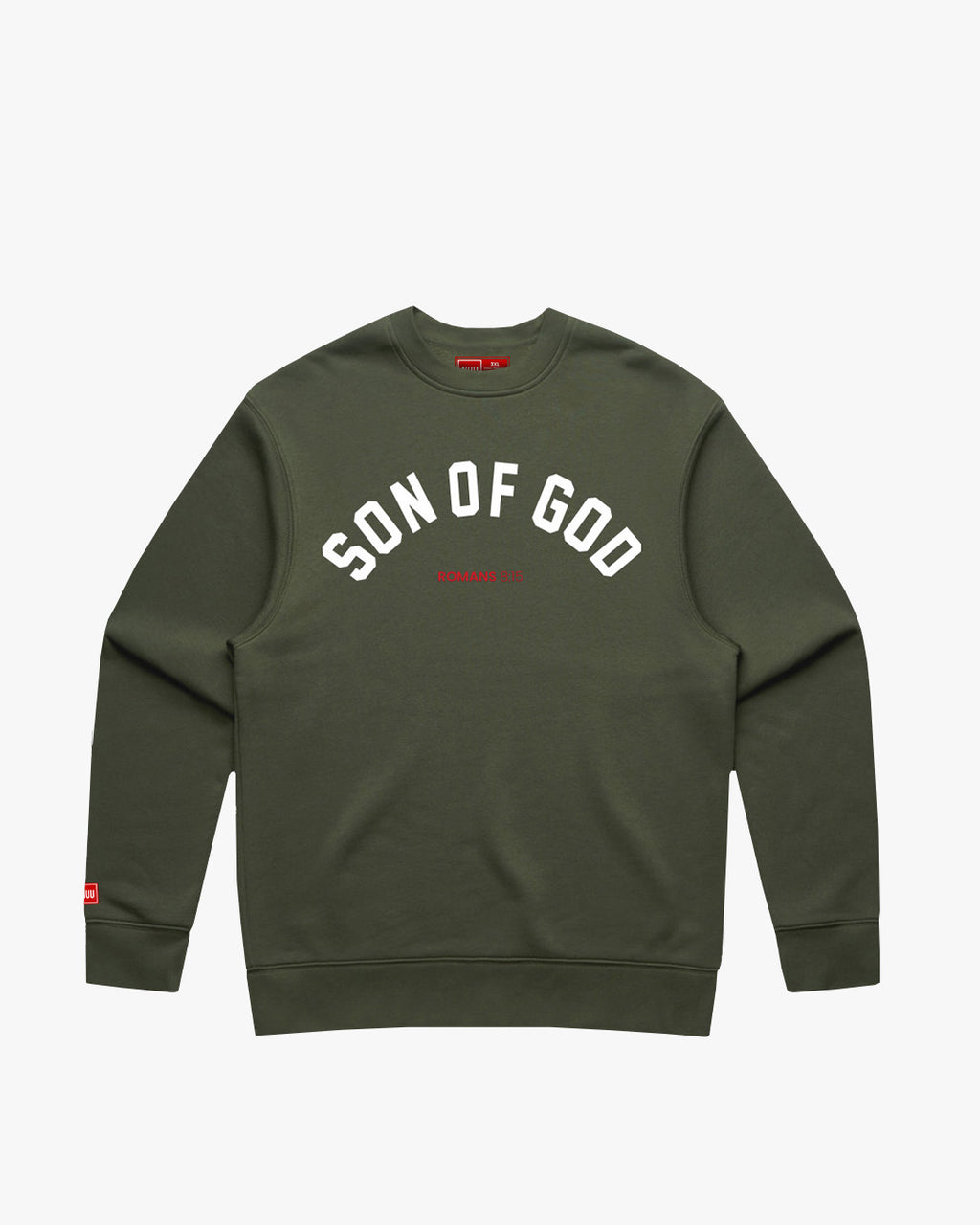 Son of God Sweatshirt - Olive/White
