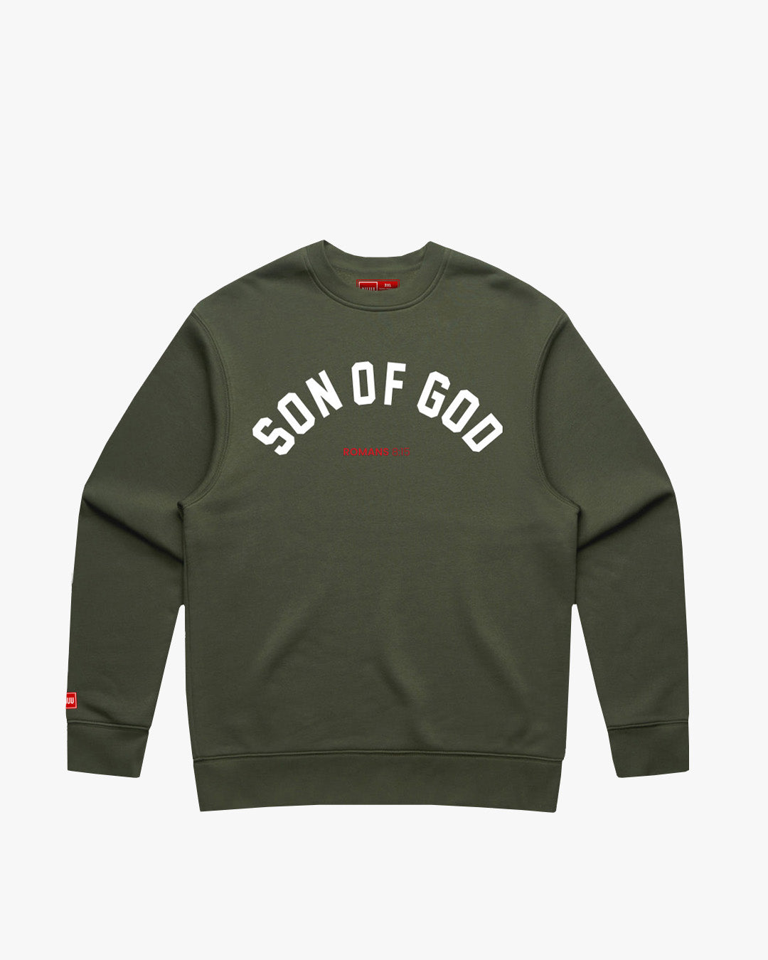 Son of God Sweatshirt - Olive/White