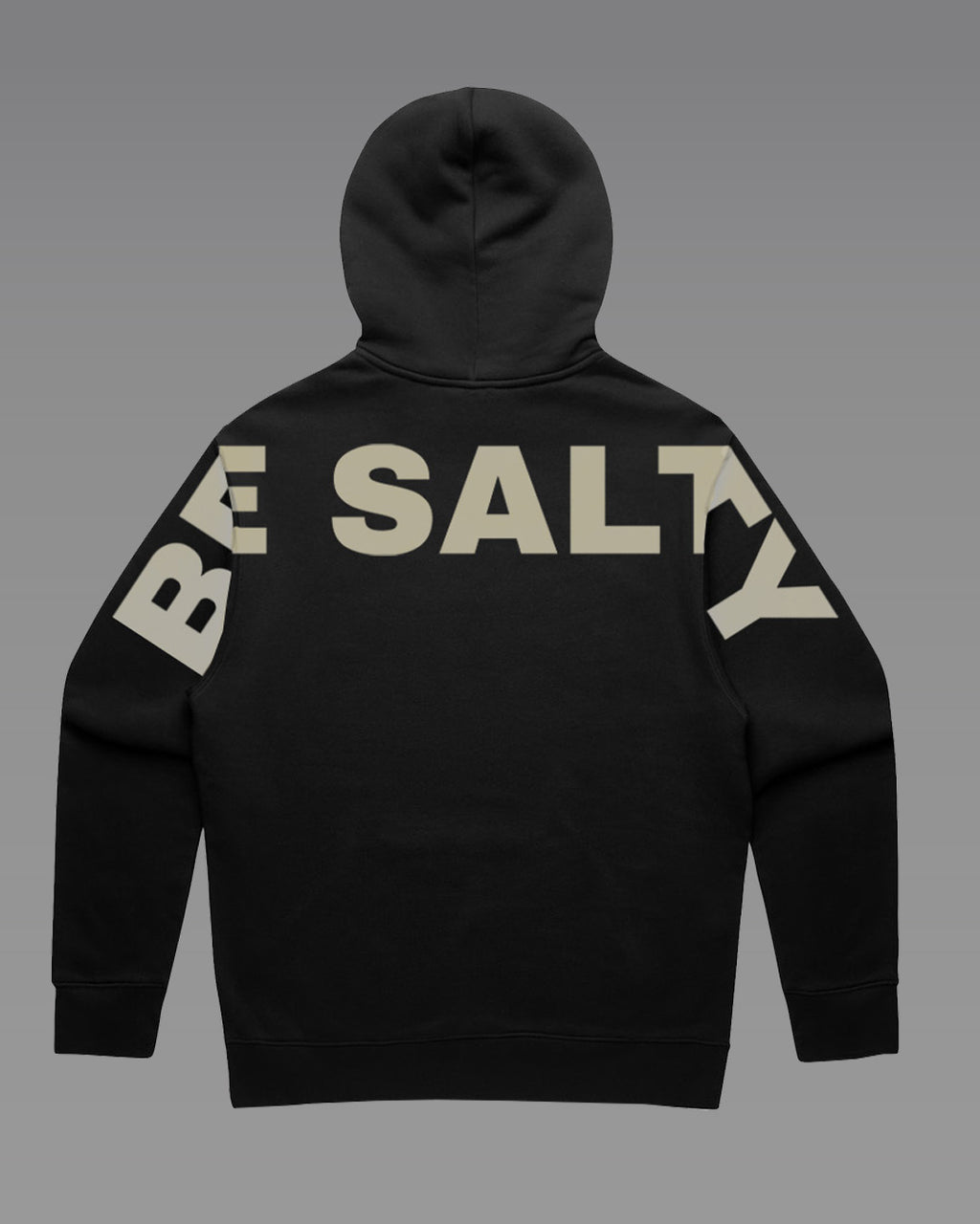 Be Salty oversized Hoodie - Black