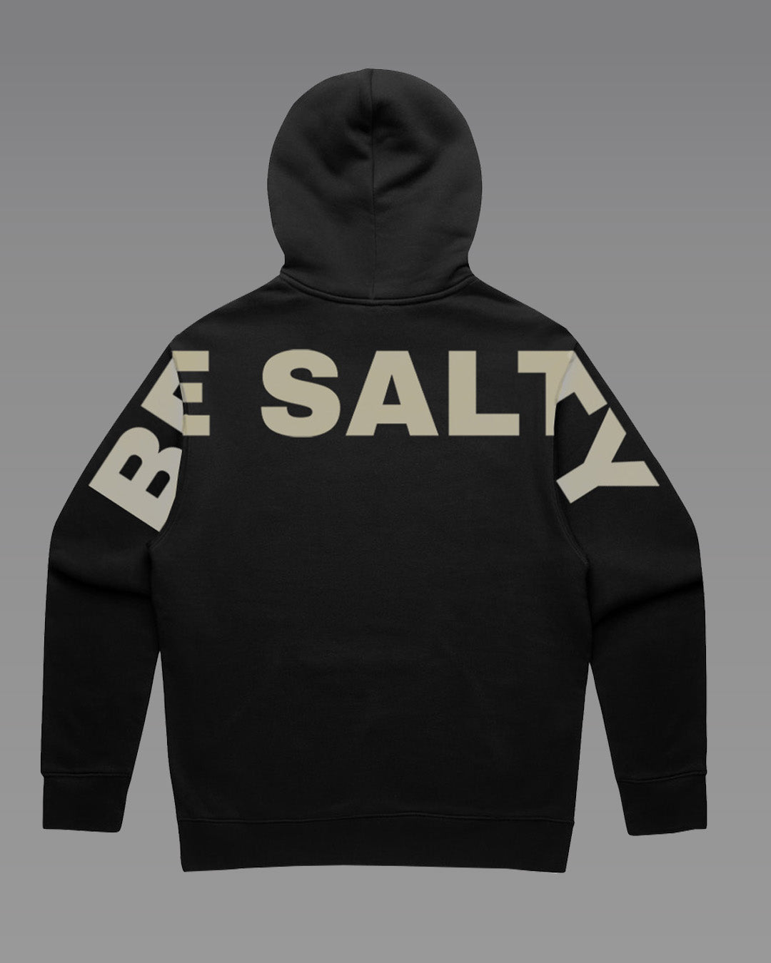 Be Salty oversized Hoodie - Black