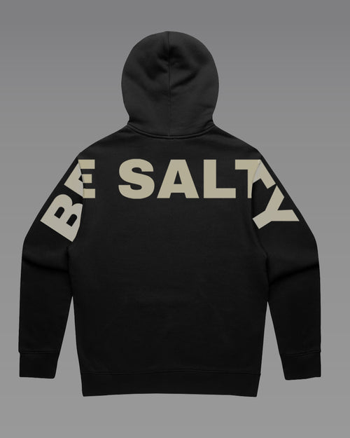 Be Salty oversized Hoodie - Black