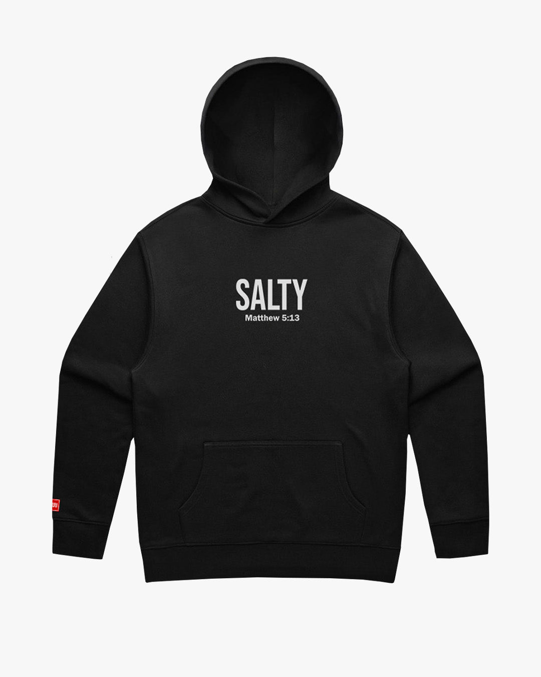 Salty Fleece Relaxed Fit Hoodie - Black