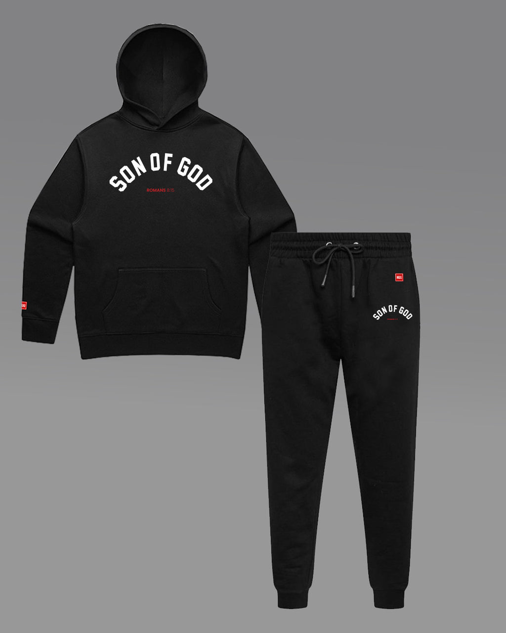 Son of God Hoodie Set - Black